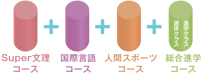 高校1年時の4つの学習コース